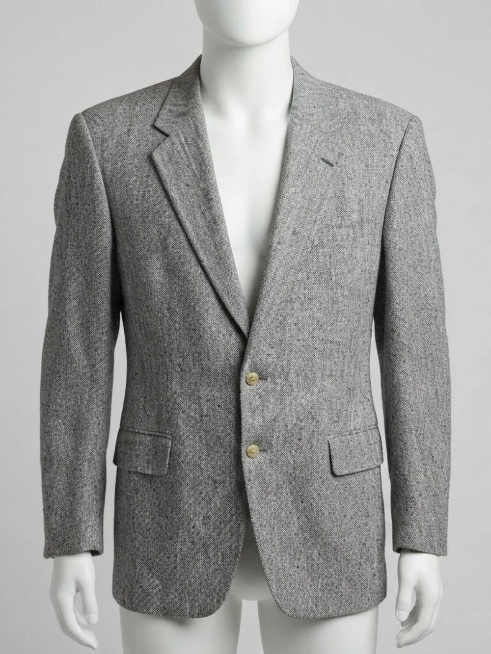 Men's Textured Gray Blazer - Tailored Sport Coat